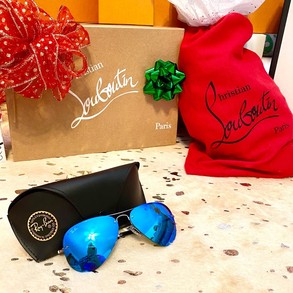 Ray Ban Blue/Silver Aviators